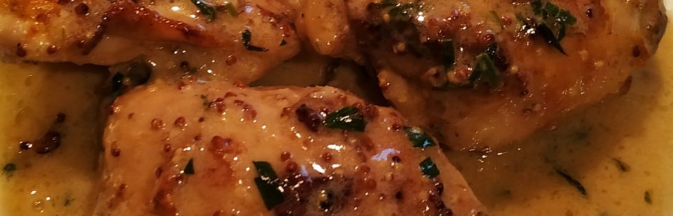 CHICKEN WITH CREME FRAICHE & VERMOUTH