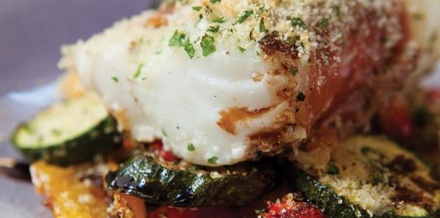 ROASTED COD WITH PARMA HAM